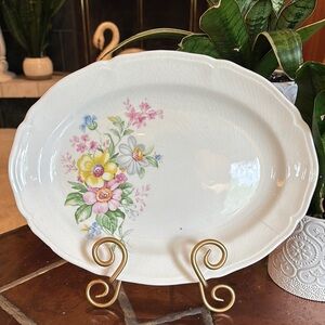 Knowles China Spring Flowers Platter